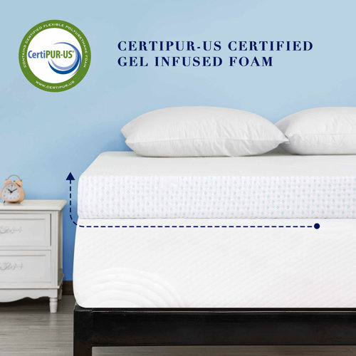 Subrtex 7.5cm Gel Memory Foam No Mattress Topper & Reviews Wayfair.co.uk